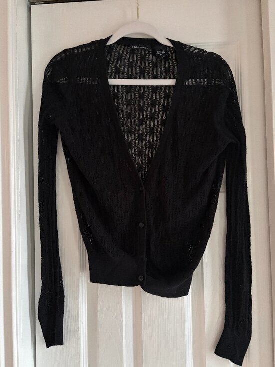 Moda International Sweaters - Moda Int'l crochet sweater